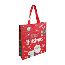 NORTH POLE - FRAGILE XMAS WOVEN GIFT BAG - SMALL