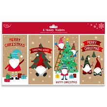 NORTH POLE - GONK MONEY WALLETS - 4 PACK