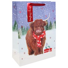 HIGHLAND COW PAPER GIFT BAG - EXTRA LARGE