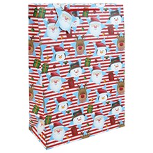TCF SANTA STAR PAPER GIFT BAG - EXTRA LARGE