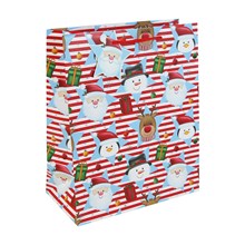 TCF SANTA STAR PAPER GIFT BAG - LARGE