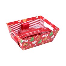 GINGERBREAD GIFT HAMPER DRESSING SET - 90 X 90CM
