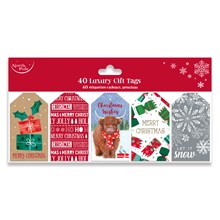 NORTH POLE - LUXURY XMAS GIFT TAGS - 40 PACK