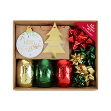 TRADITIONAL TAGS & RIBBON ACCESSORY SET - 15 PACK