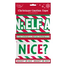 NORTH POLE - XMAS ELF WARNING TAPE 3M - 2 PACK