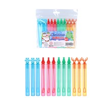 CHRISTMAS BUBBLE TUBES 4ML 10.5CM - 12 PACK