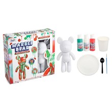 PROJECT CRAFT - FESTIVE MARBLE BEAR PAINT KIT 23CM