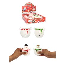 SQUEEZY SNOWMAN POP UP 5.5CM X 6CM