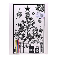 LARGE COLOURING BOARDS - XMAS TREE