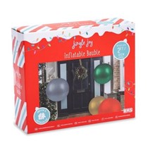 JINGLE JOY - INFLATABLE BAUBLE 61CM ASSTD COLOURS