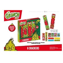 THE GRINCH PARTY CRACKERS 6 X 12'' - 6 PACK