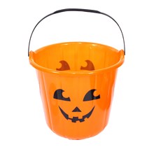 BUCKET PUMPKIN TREAT BUCKET 18 X 16CM