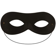 HALLOWEEN MASK EYE CLOTH DOMINO SHAPE BLACK