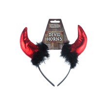 HEADBAND DEVIL HORNS W/FUR