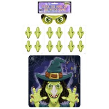 HALLOWEEN GAME STICK THE NOSE ON THE WITCH 14PC