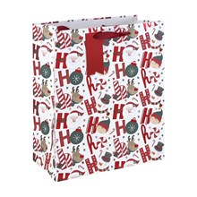 HOHOHO WHITE KRAFT LARGE BAG