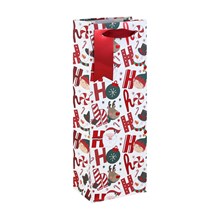 HOHOHO WHITE KRAFT BOTTLE BAG