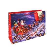FLYING SANTA SHOPPER BAG