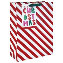 MERRY XMAS CANDY CANE XL BAG