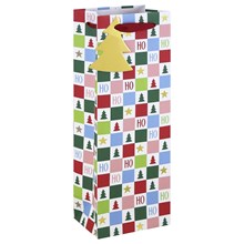 HOHOHO WHITE KRAFT BOTTLE BAG
