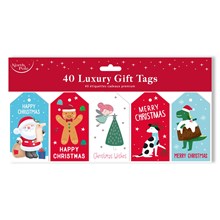 40 PACK CUTE DIE CUT GIFT TAGS
