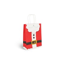 SANTA CLAUS CHRISTMAS PAPER BAG WITH HANDLES (16CM X 22CM X 8CM)