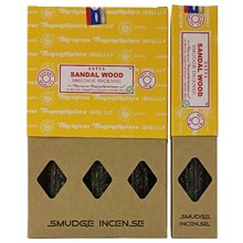 SATYA - SMUDGE SANDALWOOD 25G - 12 PACK