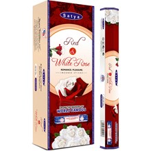 SATYA HEXA RED & WHITE ROSE - 6 PACK
