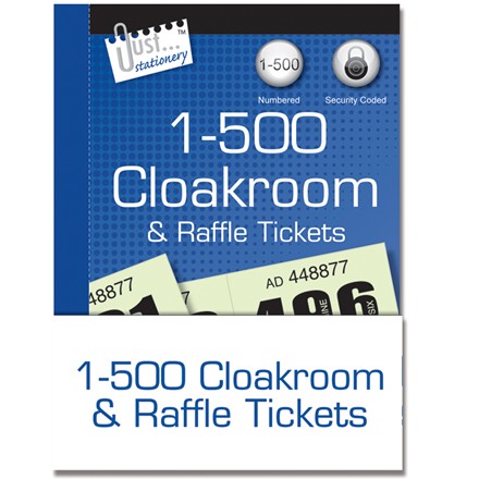 JUST STATIONERY - RAFFLE TICKETS - 500 PACK
