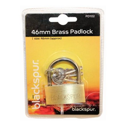BLACKSPUR - BRASS PADLOCK 50MM