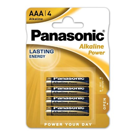 PANASONIC ALKALINE POWER - AAA LR03 - 4 PACK