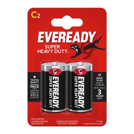 EVEREADY - SUPER HEAVY DUTY C - 2 PACK