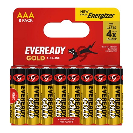 EVEREADY - GOLD ALKALINE AAA - 8PACK