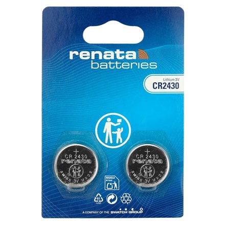 RENATA - CR2430 LITHIUM BATTERIES - 2 PACK