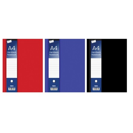 JUST STATIONERY - A4 RULED HARDBACK BOOK