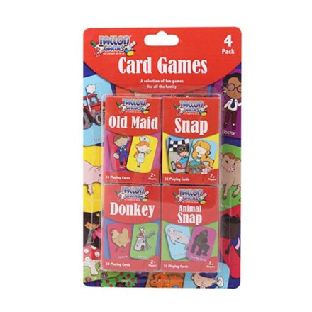 TALLON GAMES - CHILDREN'S SNAP CARDS - 4 PACK
