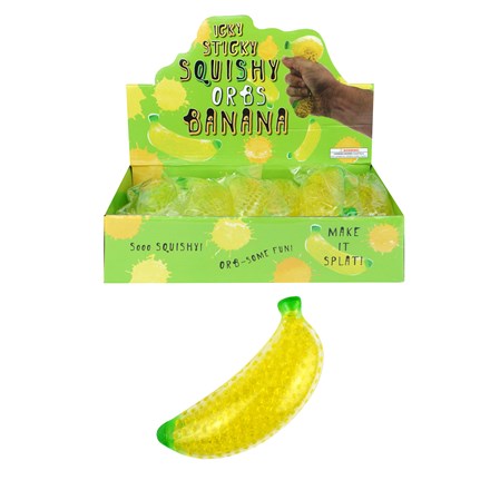 SQUISHY BEADS BANANA 14CM