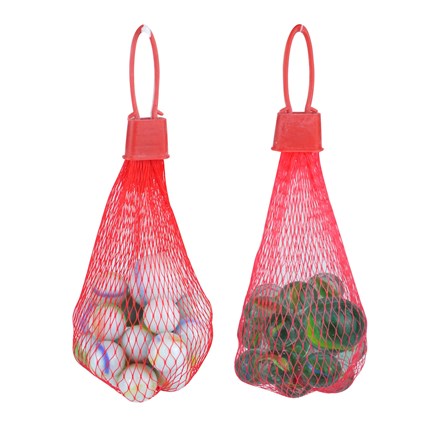 RETRO TOYS - GLASS MARBLE IN PACK - 20 PACK