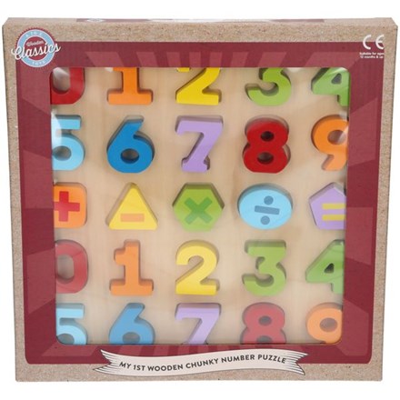 MY 1ST WOODEN CHUNKY PUZZLE - NUMBERS