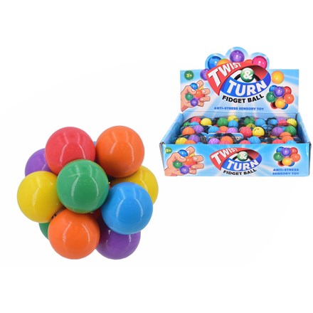 TWIST AND TURN FIDGET BALL - DISPLAY BOX