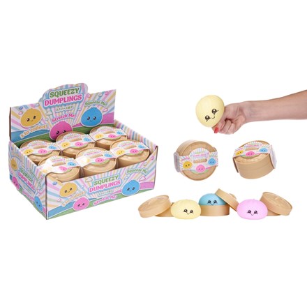 SQUEEZY DUMPLING 8.5CM - 3 ASSTD
