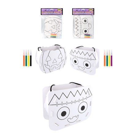 HALLOWEEN BUCKET DIY KIT 20CM X 15CM