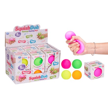KNEAD DOH BALL NEON 66MM 4 ASSTD