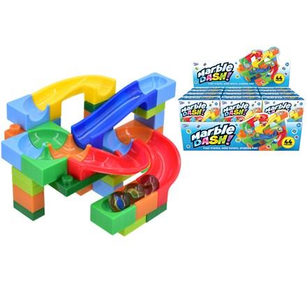 MARBLE RUN SET 44PC COLOUR BOX