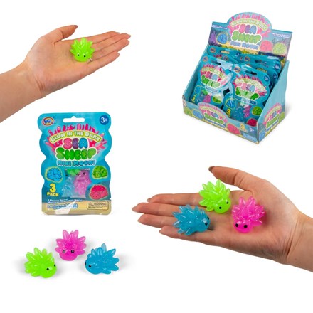 GLOW IN THE DARK SEA SHEEP - 3 PACK