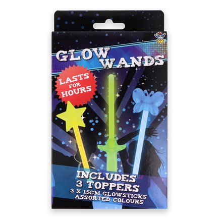 15CM GLOW WAND - 3PC SET