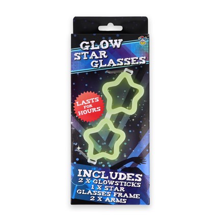 GLOW STAR GLASSES 20CM