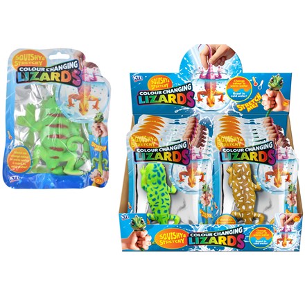 SQUISHY COLOUR CHANGING REPTILES 4 ASST