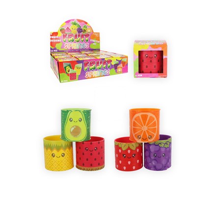 FRUIT SPRING  FIDGET TOY 6.5CM X 6.5CM 32G