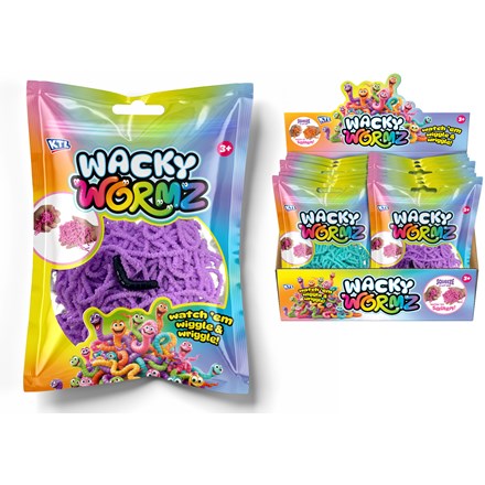 WACKY WORMZ ASSORTED COLOURS - 50G